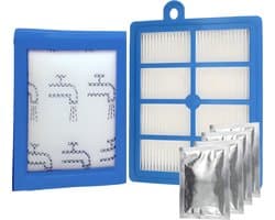 Filter set geschikt voor AEG UltraCaptic, LX9-1, LX9-2 - HEPA en schuim/spons motor filter - met geurzakjes - Vervanging onderdeel AUSK10 AEF 137