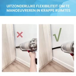 YONO Flexibele Zuigmond geschikt voor Dyson V15 / V11 / V10 / V8 / V7 Steelstofzuiger - Mondstuk Accessoires en Onderdelen - Zwart — thumbnail 3