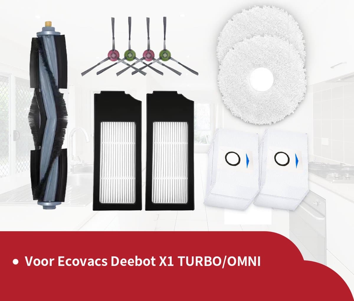 Replacements onderdelen geschikt voor Ecovacs Deebot X1 en T10 - 11-delig — afbeelding 1