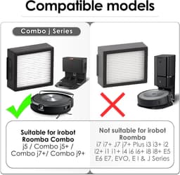 (16 stuks) vervangende filter geschikt voor iRobot Roomba Combo J7 Combo J7 plus robotstofzuiger HEPA-filter accessoireset 16 stuks (alleen voor Combo J7 — thumbnail 4
