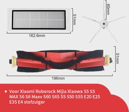 Replacements® Accessoireset geschikt voor Roborock S5, S5 Max, S6, S6 MaxV, S50, S55, S60, S65, E20, E25, E35 en E4 - 8-delig — thumbnail 2