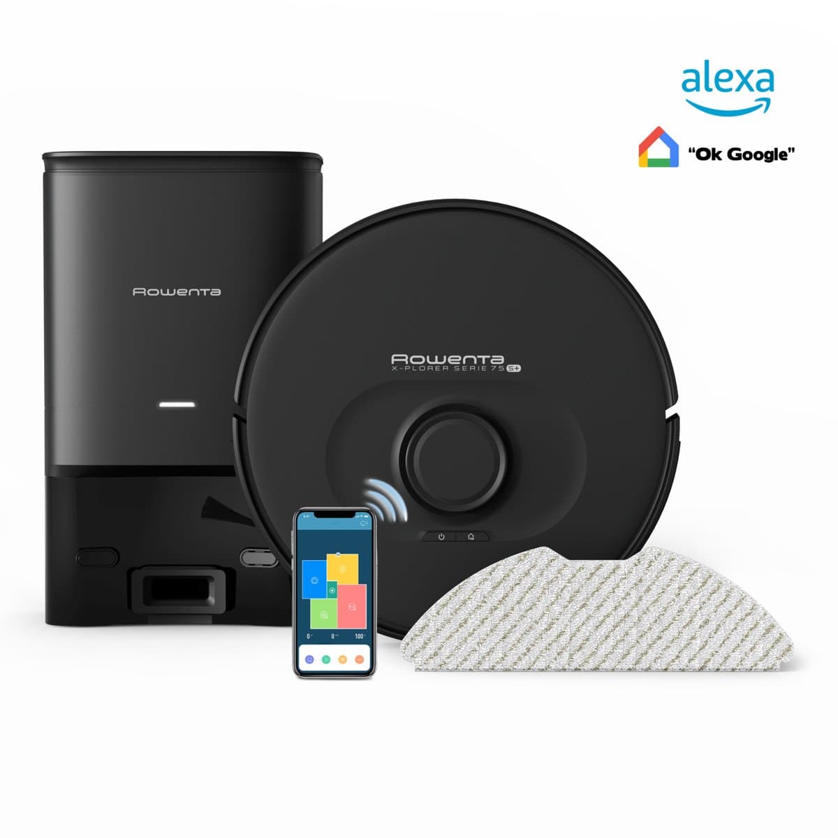 Rowenta X-Plorer Serie 75S+ Robotstofzuiger met Leeg- en oplaadstation — afbeelding 1