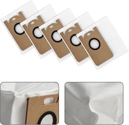 Stofzuigerzakken Vervanging - Reserveonderdelen - Hygiënisch Huis - Hoge Efficiëntie Filtratie - 5 Stuks - Wit — thumbnail 2