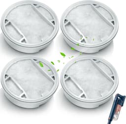 4 stuks filters vervanging voor Philips 5000 Series XV1651/01 XC5041 XC5043 XC5141 XC5142 XC5242 XC5243, XC5244 Batterij Stofzuiger - Mesh Katoen Filter — thumbnail 1