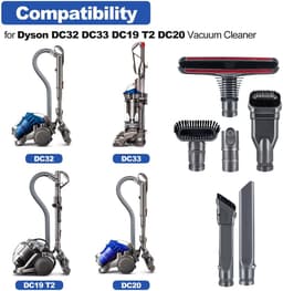 Dailygoods - Dailygoody - Gereedschapsset - Hoofdborstels - Duurzaam en veelzijdig - 6 Pak - Voor Dyson stofzuigers - Ideaal voor smalle openingen - Voor binnengeb... — thumbnail 3