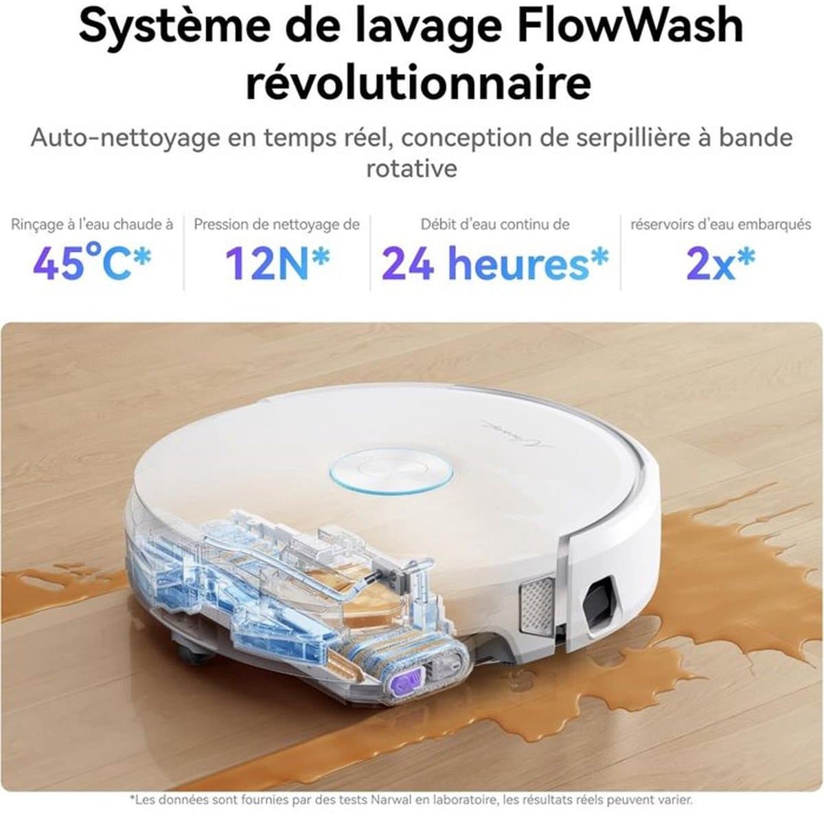 NARWAL Flow robotstofzuiger - dweilmat - 22.000 Pa - App — afbeelding 1