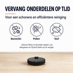 BukkitBow - Accessoireset Geschikt voor Eufy G50 & L60 Hybrid (SES) - Met HEPA Filters, Roller, Zijborstels, Mopdoeken & Stofzakken - Vervangingsonderdelen - 17-Delige Set — thumbnail 5