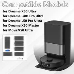 Kraftverdia® Hepa Filter accessoires voor Dreame X50 Ultra, L40s Pro Ultra, L50 Pro Ultra, X50 Master en voor Mova V50 Ultra stofzuiger, X50 Ultra filter, reserveonderdelen, 6 stuks — thumbnail 3