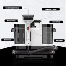 KAD® Tapijtreiniger Machine - Tapijtreiniger - Tapijtreiniger Apparaat - Zwart - 19cm x 31cm x 37cm — thumbnail 2
