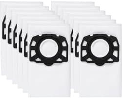 Verpakking van 12 KFI 487 filterstofzuigerzakken accessoire geschikt geschikt voor Karcher MV4/WD4/KWD4/KNT4/WD5/MV5/KWD5/WD6/MV6/WD 4.200/WD 5.800/SE 5.100/SE 6.100, 2.863-006.0