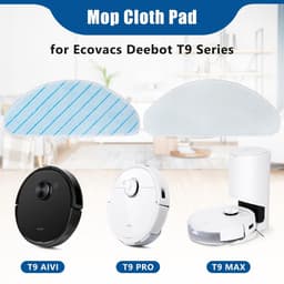 Dailygoods- Wasbare Doekjes 10 Stuks - Hoogwaardige Materialen - Duurzaam - Machinewasbaar - Sterke Wateropname - Geschikt voor Ecovacs Deebot - Reinigingsdoekjes — thumbnail 3
