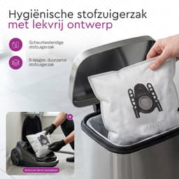 VANJOOL® Stofzuigerzakken Geschikt voor Bosch & Siemens Type D/E/F/G/H – BBZ41FGALL / SI52 / G ALL – 10 Stuks – PowerProtect Compatibel & Sterke Filtratie — thumbnail 2