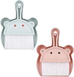 Kleine Stoffer Bezem Set - Mini Kruimel Veegmachine - Snelle Schoonmaak - Ergonomisch Ontworpen - 20 x 16 cm — thumbnail 1