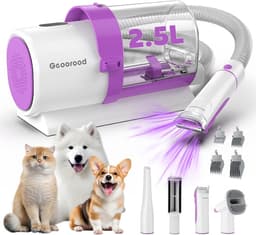 Stille stofzuigset voor honden 2,5 liter stofbeker voor strippen en tondeuzeergebruik — thumbnail 1