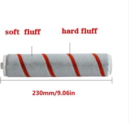 Vervanging Borstel voor dreame V9 Handheld Stofzuiger - 2 Stuks HEPA Filter Roller borstel Zachte Pluis Borstel . — thumbnail 4