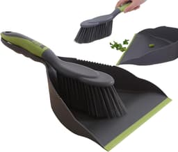 Mini Bezem Tafelveger - Handveger Blik - Snel Opruimen - Dicht Bij Grond - Compact Ontwerp - Zoals Afgebeeld — thumbnail 1