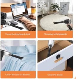 Draagbare Stofzuiger - Kleine Kruimeldief - Auto Interieur Reinigen - Snoerloos Gemak - 500 Gram - One Color — thumbnail 2
