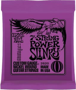 Ernie Ball Slinky Nickel Wound - Gitaarsnaren - Power Slinky 7 Snaren - 11-58 - Elektrische Gitaar — thumbnail 5