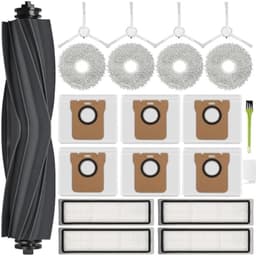 Accessoires voor Xiaomi X20 Plus/Dreame L10s Ultra, reserveonderdelen voor Xiaomi X10+ / S20 / L10 Ultra, accessoireset, 6 stofzakken, 4 dweilpads, 1 hoofdborstel, 4 filters en 4 zijborstels — thumbnail 4