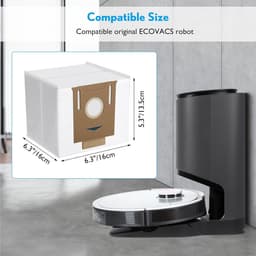 10 stuks stofzuigerzakken Geschikt voor Ecovacs Deebot N8+, N8 Pro+, Ozmo T8, T8 AIVI, T8+, T8 AIVI+, T8 MAX, T9+, DX93, DDX96 Yeedi Vac Station stofzuiger — thumbnail 3
