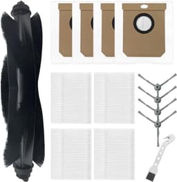 Accessoireset gescht voor Eufy Clean L50 / L50 SES / L60 / L60 hybride robotstofzuigeronderdelen, 1 hoofdroller borstel + 4 zijborstels + 4 filters + 4 stofzakken + 1 reinigingsborstel — thumbnail 1