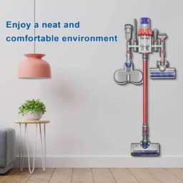 Stofzuiger Onderdeel -Wandbeugel -Geschikt voor Dyson V7 / V8 / V10 / V11 - Docking Station Holder - Organizer - Cordless Steelstofzuiger - Geen rommelige gereedschappen meer - Geen boren vereist — thumbnail 2