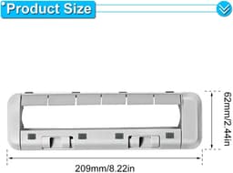 3x Hoofdborstelafdekking - Geschikt voor Mova P50 Pro Ultra - P50 Ultra - P10 Pro Ultra - P10 Ultra - V50 Ultra Complete - E40 Ultra - S20 Ultra - E30 Ultra & Dreame X40 Ultra - L40 Ultra - X30 Ultra - S30 Pro Ultra - Wit — thumbnail 2
