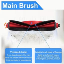 Accessoireset voor Roborock Q10 S5 / Q10 S5 Robotstofzuiger, Reserveonderdelen Inclusief 1 Hoofdborstel, 4 HEPA Filters, 4 Doekjes, 4 Zijborstels — thumbnail 2