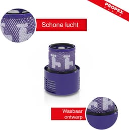 Propex Parts Stofzuigerfilter - Geschikt voor Dyson V10 - 969082-01 HEPA cilinderfilter - Uitwasbare — thumbnail 2