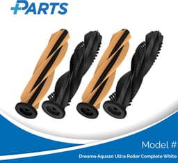 Dreame Aqua10 Ultra Roller Complete White Borstels (4 Stuks, Plus.Parts® alternatief voor RMB13) — thumbnail 1