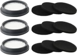 3 Pack Filters en 9 Pack Sponsfilters Vervanging voor Draadloze Stofzuiger Accessoires - ORFELD B08/C10A/C10G Serie — thumbnail 1