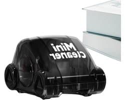 Mini Stofzuiger - Bureau Reiniger - Bureau Opruimen - Hygiënische Afvoer - 8x8x6 cm - Zwart