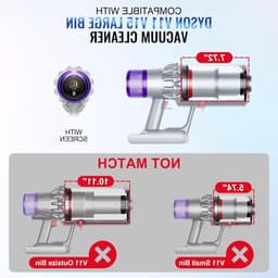 Vervangbare Grote Stofcontainer voor Dyson V11, V15, SV14, SV15 en SV22, Wasbaar en Geschikt als Onderdeel, Ideaal voor Efficiënte Stofzuigerprestaties — thumbnail 3