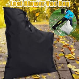 Bladblazer Zuiger Zak - Opvangzak Tuin - Tuinonderhoud Verzamelen - Scheurvast Oxford Materiaal - 44x60cm - Zwart — thumbnail 2