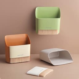 Mini bezem en stoffer - Kruimelset tafel - Snelle schoonmaak - Durable & functional - 16 cm - Oranje — thumbnail 5