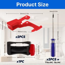 Schakelaars Vervangingsset - Reparatieset Stofzuiger - Draadloze Stofzuiger Repareren - Versterkte Schakelaars - 5 stuks - Zwart — thumbnail 4