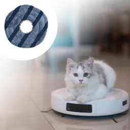 8 stuks vervangende dweildoek voor Eufy X10 PRO en X10 Omni robotstofzuiger - herbruikbaar - wasbaar - 12.7*12.7 cm — thumbnail 3