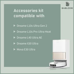 25-delige accessoireset voor Dreame L40 Ultra AE, L10s Ultra Gen 2, L10s Pro Ultra Heat, X30 Ultra en Mova E30 Ultra - 2 hoofdborstels, 6 stofzakken, 6 zijborstels, 4 filters, 6 dweilen — thumbnail 3