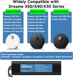 6800mAh Accu voor Dreame Stofzuigers — thumbnail 5