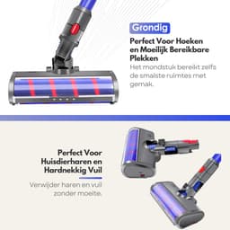 Stofzuigermond Geschikt voor Dyson V7, V8, V10, V11 en V15 – Zuigmond voor Stofzuiger – Wasbare Borstel Mondstuk – Hoogwaardige Kwaliteit — thumbnail 5
