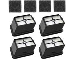 Vervangingsfilters geschikt voor HEPA-filters geschikt voor Rowenta X-Clean 4 / X-Clean 5 stofzuigers, wasbaar en herbruikbaar, 4 stuks (niet geschikt voor X-Clean 10).