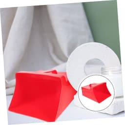 Handstofblik Bureau - Mini Stoffer - Snel Opruimen - Ergonomisch Handvat - 24.8 cm Lengte - Rood — thumbnail 2