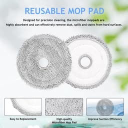 Dailygoods- Reserveonderdelen voor Ecovacs Deebot Mini - 1 Hoofdborstel - 4 HEPA-filters - 4 Zijborstels - 4 Stofzakken - 4 Reinigingsdoeken - Hoogwaardige kwaliteit - Robotstofzuiger — thumbnail 4