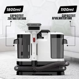 Ploutos® Tapijtreiniger - Vlekkenreiniger - Bank Reiniger Machine - Zwart - 19cm x 31cm x 37cm — thumbnail 4