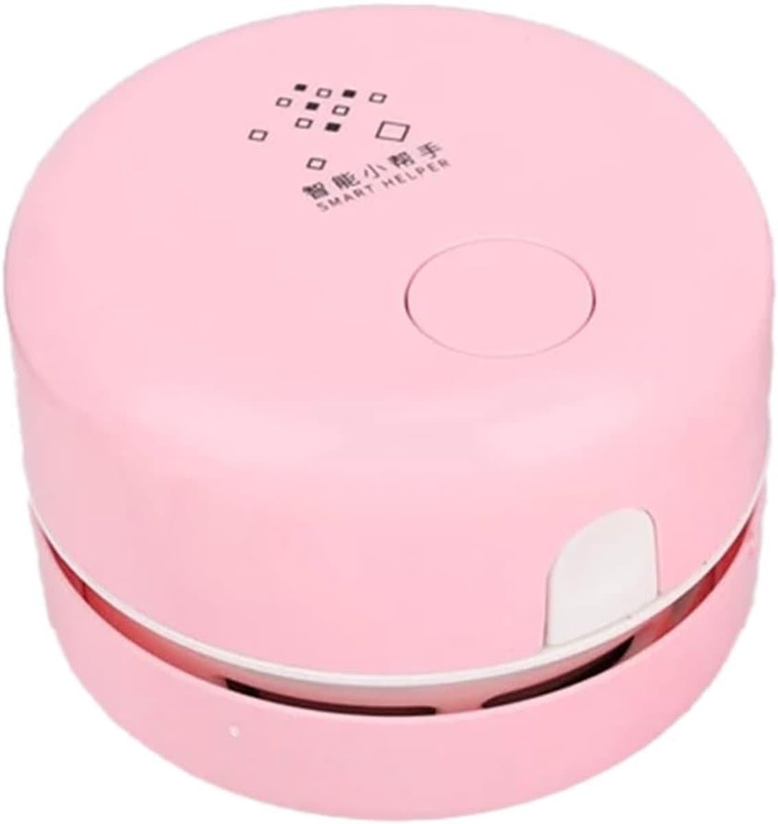 Mini Bureau Stofzuiger - Tafel Reiniger - Bureau Schoonmaken - Compact Ontwerp - Draagbaar - Roze — afbeelding 1