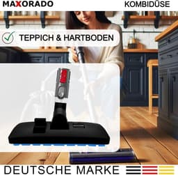 Maxorado Combimondstuk geschikt voor Hompany, SmartVac, 11, V15A - vloerzuigmond voor uw accu stofzuiger – borstel — thumbnail 1