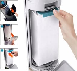 4 x Zak - stofzak voor schoonmaakstation SAMSUNG BESPOKE JET - Hoogwaardige vervanging - VCA-ADB952 - Synthetische microvezelzak voor stof, vuil voor schoonmaakstation - het onderdeelnummer van het origineel is: Samsung VCA-ADB952 — thumbnail 5