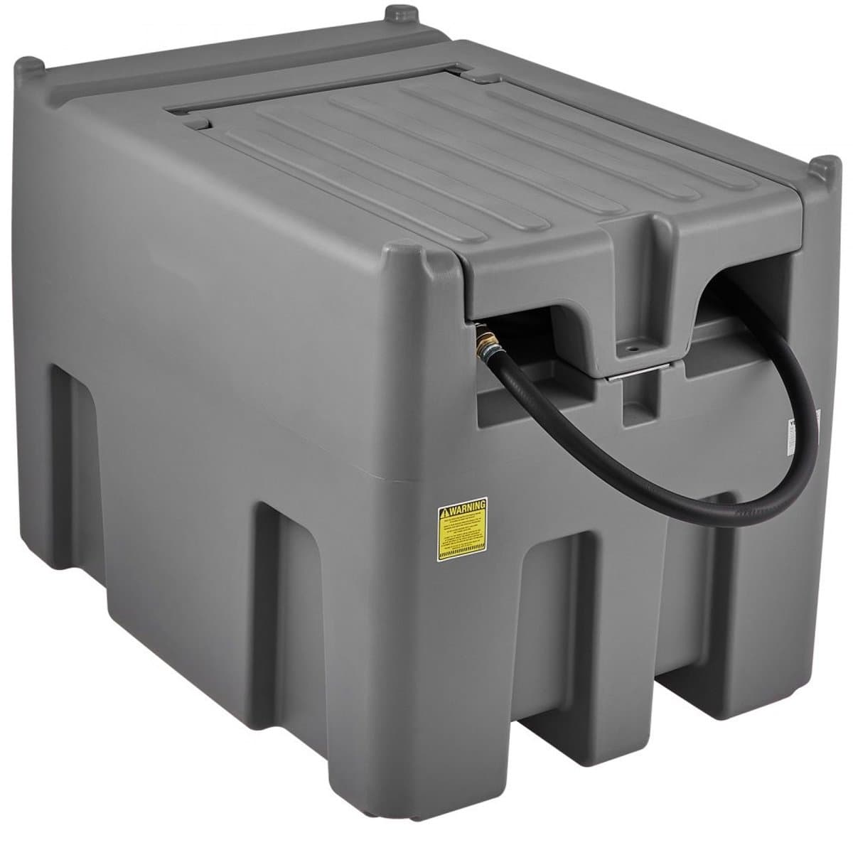 Draagbare Dieseltank - Mobiele Brandstoftank - Capaciteit 440 L - Automatische Pomp 12 V DC 140 W - Toerental 2600 tpm - Slang 4 m - Voor Diesel/benzine - Grijs — afbeelding 1