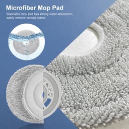 17 stuks robotstofzuiger accessoires - Geschikt voor Mova P50 Pro Ultra - P50 Ultra - Onderdelen - voor robotstofzuiger - Vervangingsonderdelen — thumbnail 3