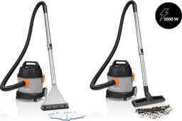 Zeegma Pro Compact – Stofzuiger / Bouwstofzuiger / Waterstofzuiger / Tapijtreiniger – Met en zonder zak – Natte reiniging en wateropzuiging – HEPA + waterfilter – 1000W – 6L tank – Blaasfunctie – Compact formaat – Bereik 12m – Garage, auto en woning — thumbnail 5